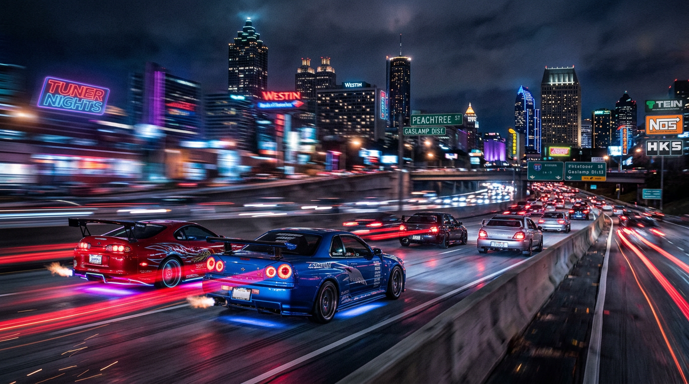 City lights background